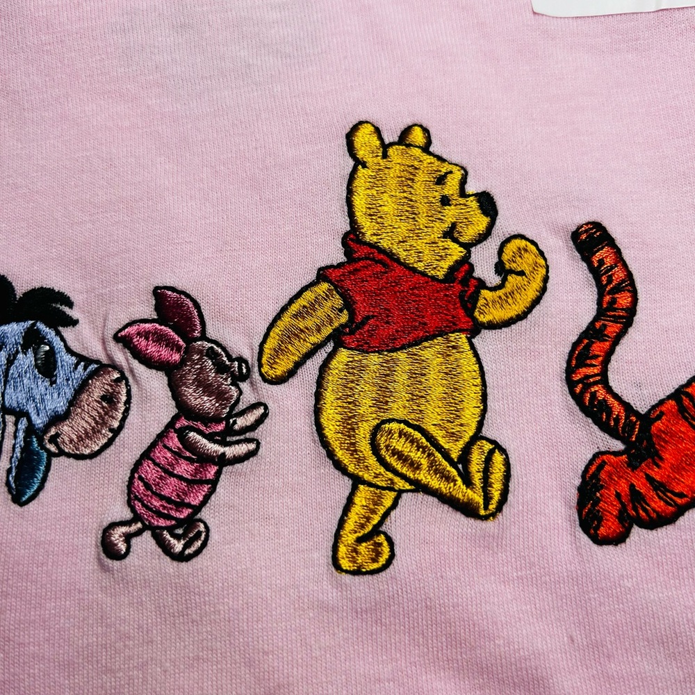 Pink Kids T-Shirt with Cartoon Characters - Picture 4 of 5